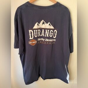Harley Davidson Vintage Durango Colorado Graphic Crewneck Shirt 3XL